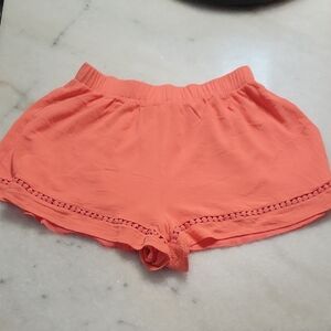 Lush High Waist Orange Shorts